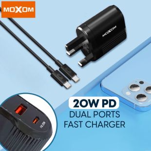 Moxom PD Dual Ports Fast Charger 20W (Express Delivery)