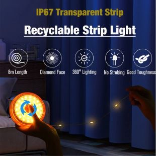 2 in 1 LED Camping Lantern with String Lights