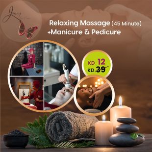 45-Minute Relaxing Massage + Manicure & Pedicure Package from Joury Spa Center