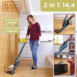 2 in 1 Cordless Stick Vacuum Cleaner 14.4V by Black + Decker