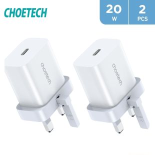 20W PD Wall Charger by Choetech 2PCS