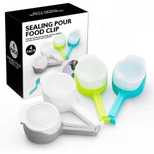 Multifunctional Food Freshness Sealing Clip 4 Pcs