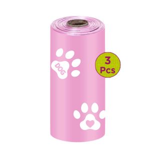 Pet Waste Bags Roll Footprint - 3 Pcs