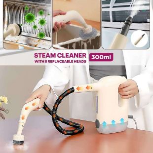 300ml Steam Cleaner with 8 Replaceable Heads