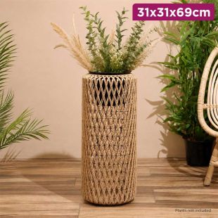 Decorative Woven Rope Floor Planter Pot 31 × 31 × 69 cm