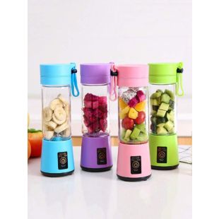 380ml Portable and Rechargeable Battery Juice Blender with Handle (Assorted Color)
