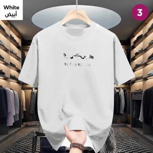تيشيرت بأكمام قصيرة بتصميم أنيق للرجال