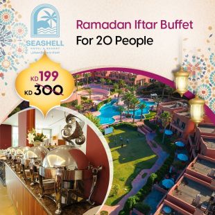 Enjoy a Group Ramadan Iftar Buffet for 20 at Seashell Julaia