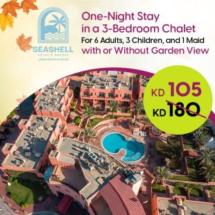 Enjoy 1 Night Stay in 3-Bedrooms Chalet with or without Garden View at Seashell Julaia Hotel & Resort