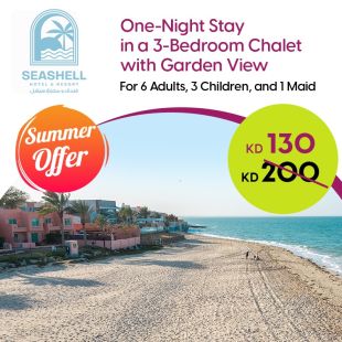 Enjoy 1 Night Stay in 3-Bedrooms Chalet at Seashell Julaia Hotel & Resort