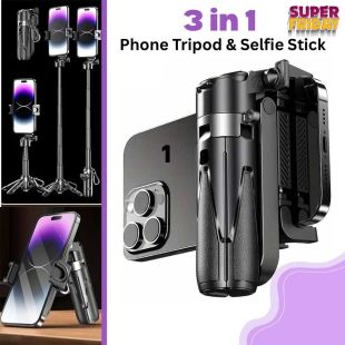3 in 1 Phone Tripod and Selfie Stick