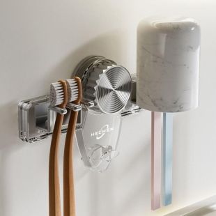 Suction Cup Toothbrush Storage Rack