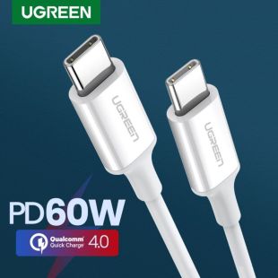 USB-C to USB-C 60W Fast Charging Cable 1M by Ugreen (1+1)