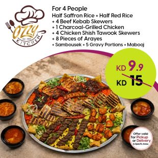 Mixed Rice & Grill Platter For 4 Persons from Ozzy Kitchen