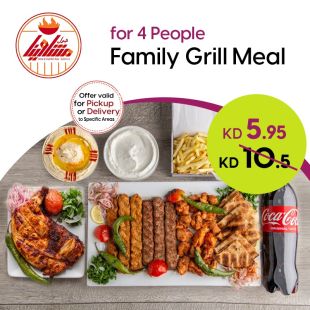Delicious Grills Family Meal for 4 Persons from Mashawina Grill