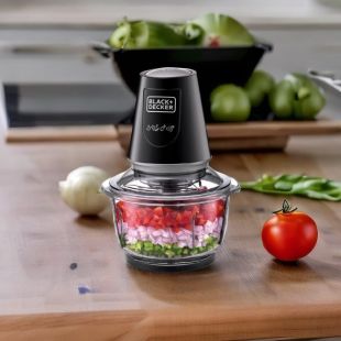مفرمة  بوعاء زجاج 1.2 لتر 400 واط من Black + Decker
