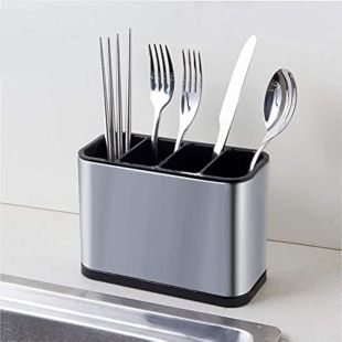 Silverware Caddy Utensil Holder 4 Compartments 18 x 9 x 13 cm