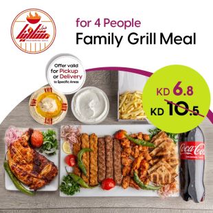 Delicious Grills Family Meal for 4 Persons from Mashawina Grill