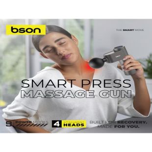 مسدس تدليك ذكي مع 4 رؤوس من Bson