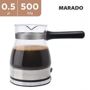 صانعة القهوة الزجاجية 500 واط وسعة 0.5 لتر من Marado