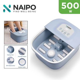 500W Heating Bubbles Foot Spa Massager by Naipo