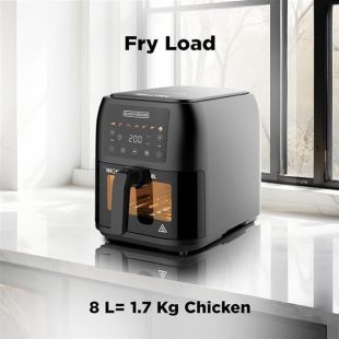 Black and Decker 1700W Window Air Fryr 8 L (New Product / Open Box)