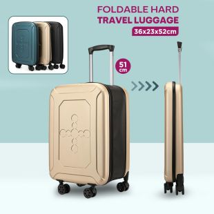51cm Cabin Foldable Hard Travel Luggage