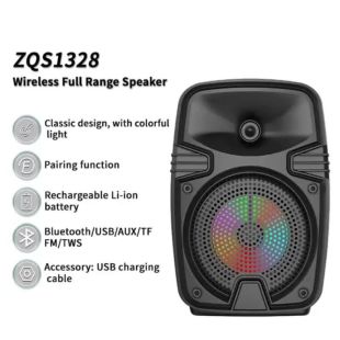 Portable Bluetooth Speaker with Super Bass and LED Lights