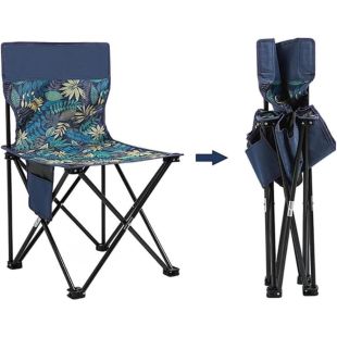 كرسي قابل للطي خفيف الوزن 42 × 42 × 72 سم