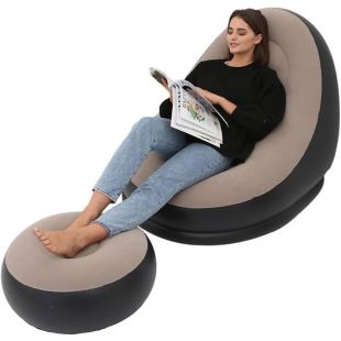 Inflatable Lounge Chair with Footrest