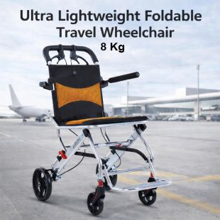 Ultra Lightweight Foldable Travel Wheelchair 80 x 52 x 93 cm