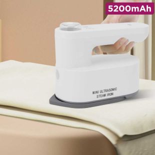 Rechargeable Cordless Mini Ultrasonic Steam Iron 5200mAh