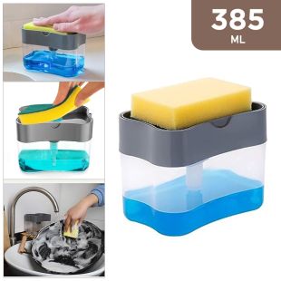 Liquid Dispensing Pump & Sponge Holder 385 ml
