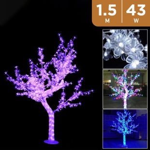 Sparkling RGB LED Light Cherry Blossom Tree 1.5 m