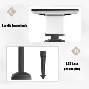 إضاءة أنيقة للممرات والأرضيات في الحديقة