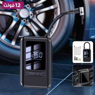 مضخة إطارات كهربائية محمولة وشاشة رقمية