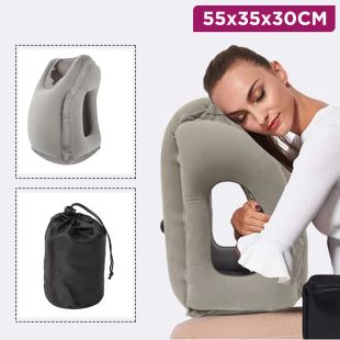 Portable Inflatable Neck and Head Rest Pillow for Travel