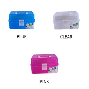 صندوق تخزين محمول 3 طبقات 27 × 16 × 13 سم