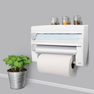 4 في واحد موزع ورق الالمنيوم والتغليف والمناديل