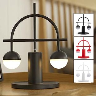 مصباح LED مكتبي بتوازن مغناطيسي مع ضوء ليلي