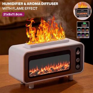 Humidifier and Aroma Diffuser with Flame Effect