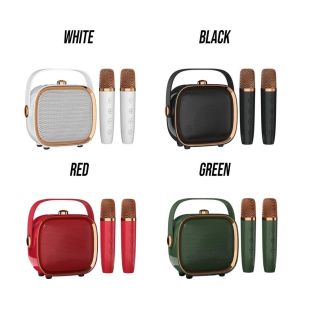 Bluetooth Speaker with Dual Wireless Microphones