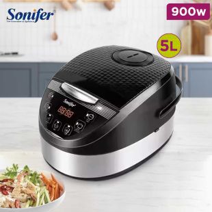 Digital 5L Rice Cooker & Multicooker with 6 Programs by Sonifer