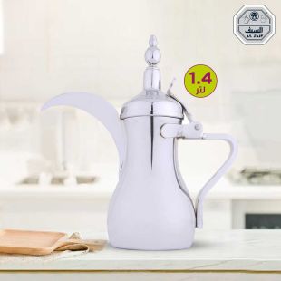 دلة القهوة العربية سعة 1.4 لتر ستانلس ستيل من Al Saif