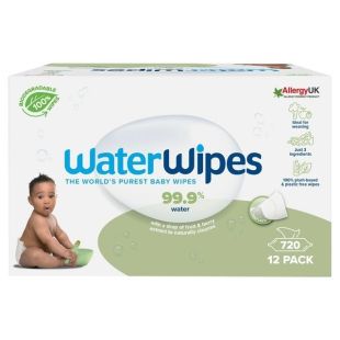 WaterWipes Soapberry Extract Wipes 12 x 60 Wipes