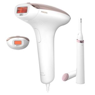 جهاز إزالة الشعر Lumea 7000 IPL مع ماكينة قص الشعر Satin Compact Pen من Philips