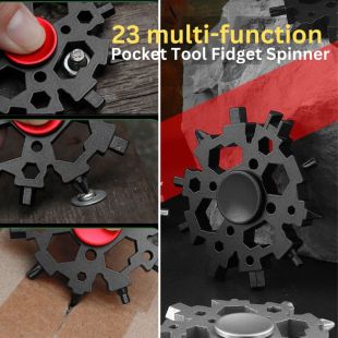 Mini Pocket Tool Fidget Spinner 23 Use - Assorted Colors