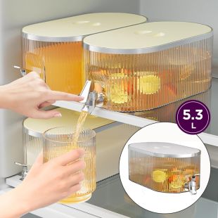 5.3L Elegant Glass Juice Dispenser