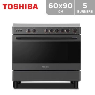 5 Burners Cooker Gas Range 90x60 cm by Toshiba