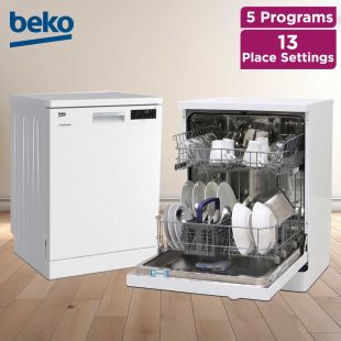 5 Programs 13 Place Settings Dishwasher by Beko